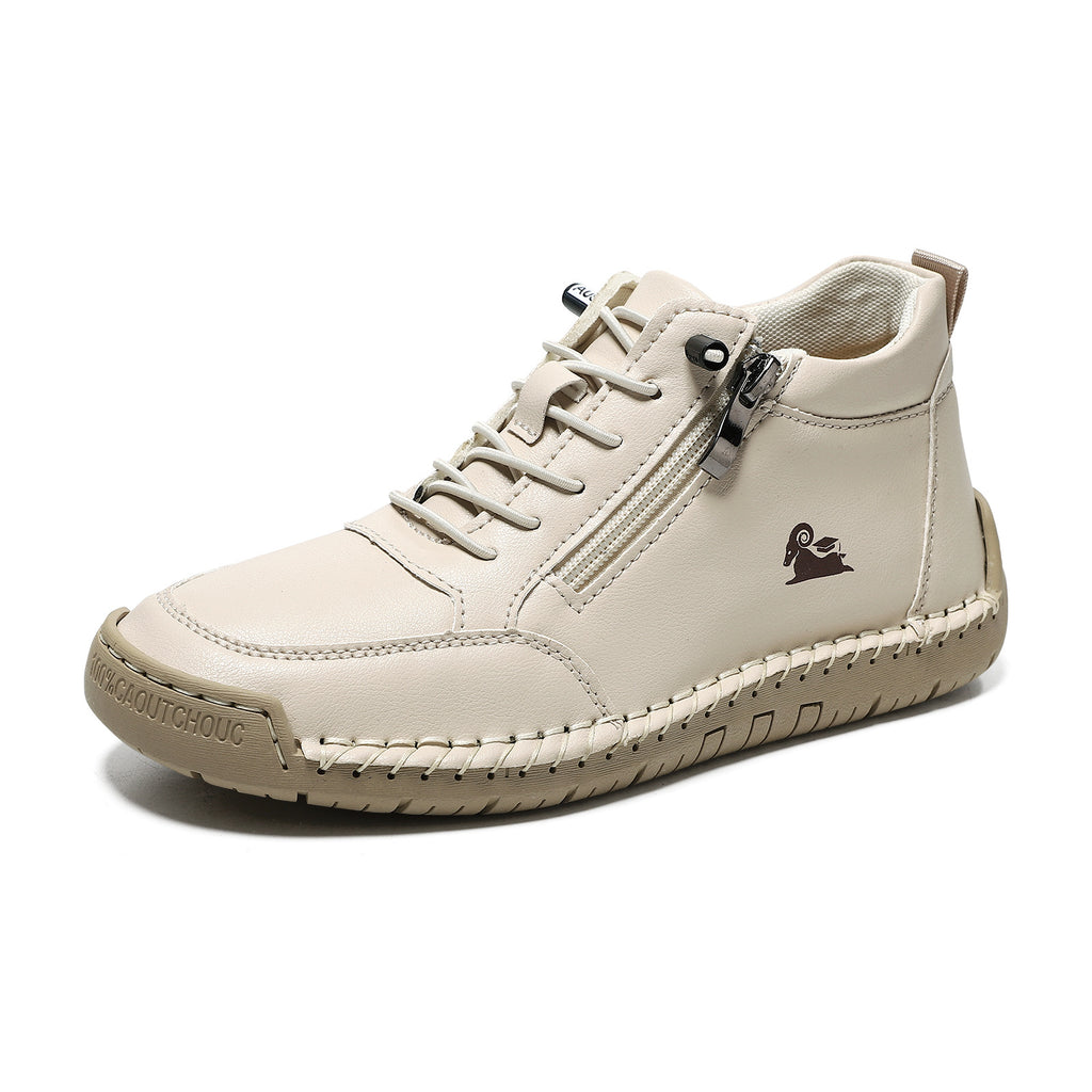 Chaussures femmes cousues à la main Soft Sole Plat Casual