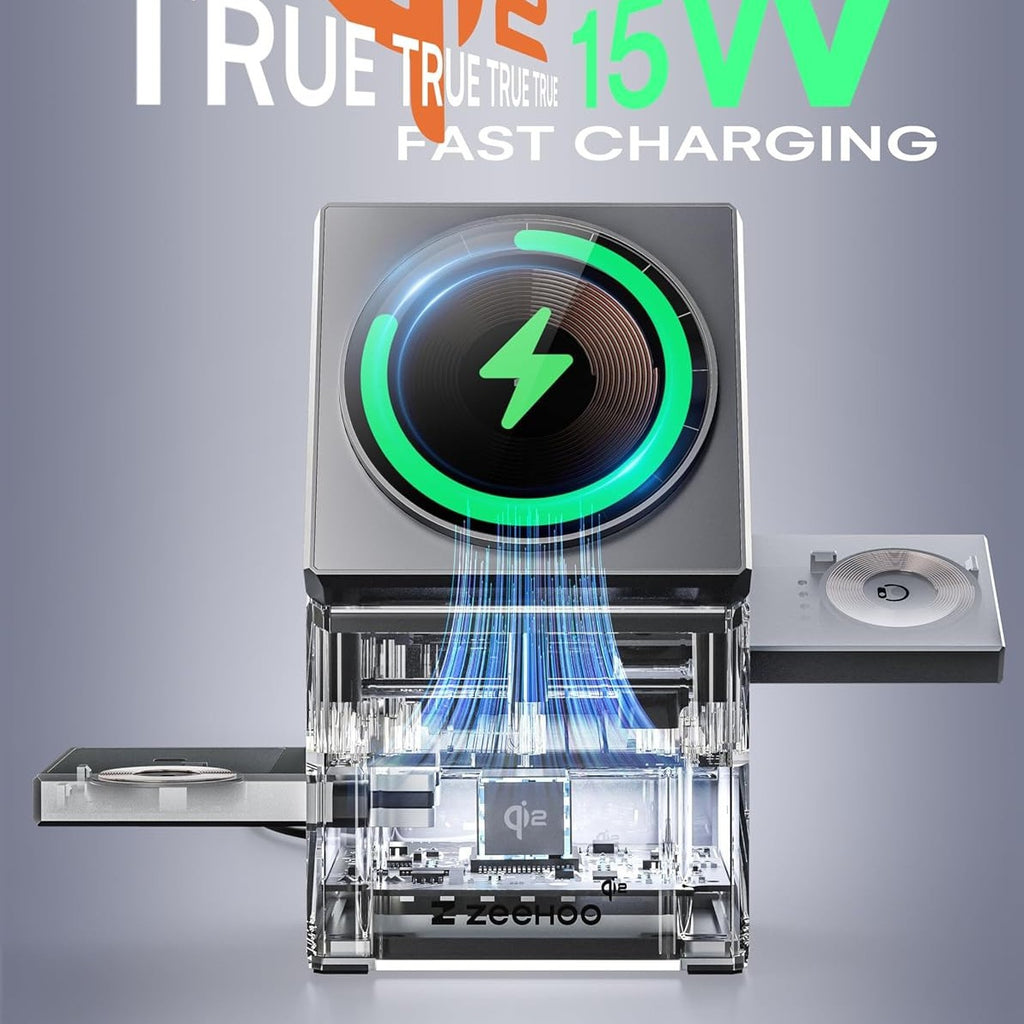 Three-in-one magnetic fast wireless charger