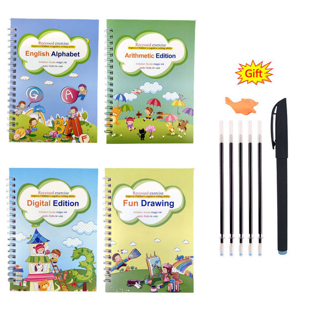 Livre de copie Enfants écrivant Sticker Pratique Français Livre de copie