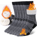 Chaussettes chaudes épaissies de laine ronde pour hommes et femmes