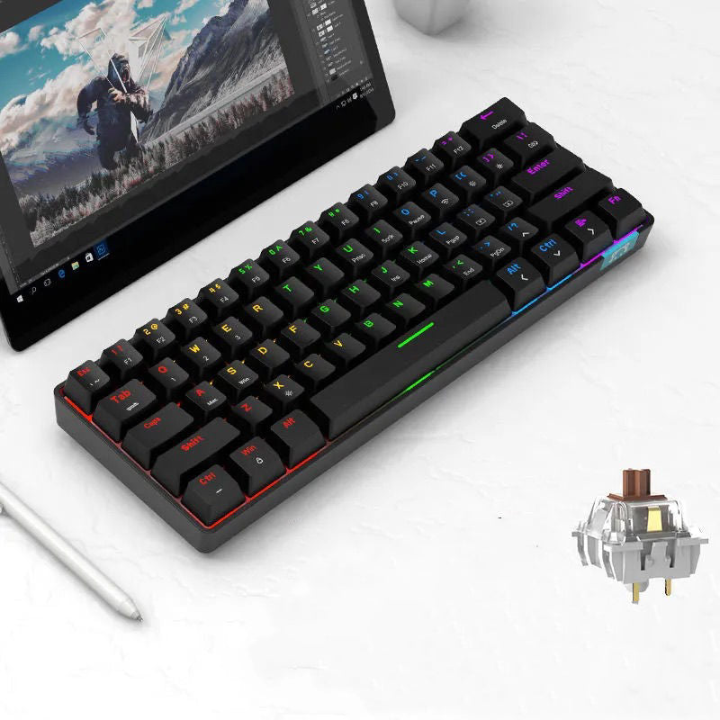 Téléphone à clavier mécanique Bluetooth bimode sans fil