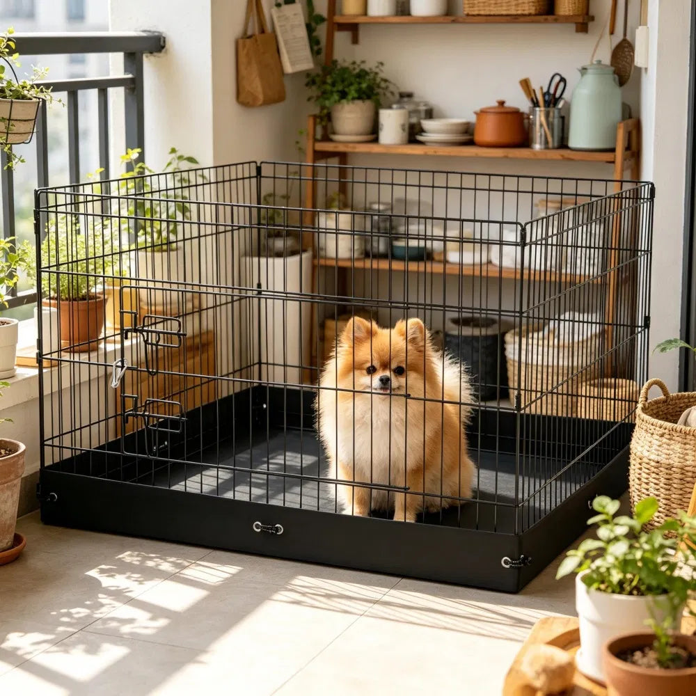 Maison de chien avec espace-sauvetage pour l'extérieur