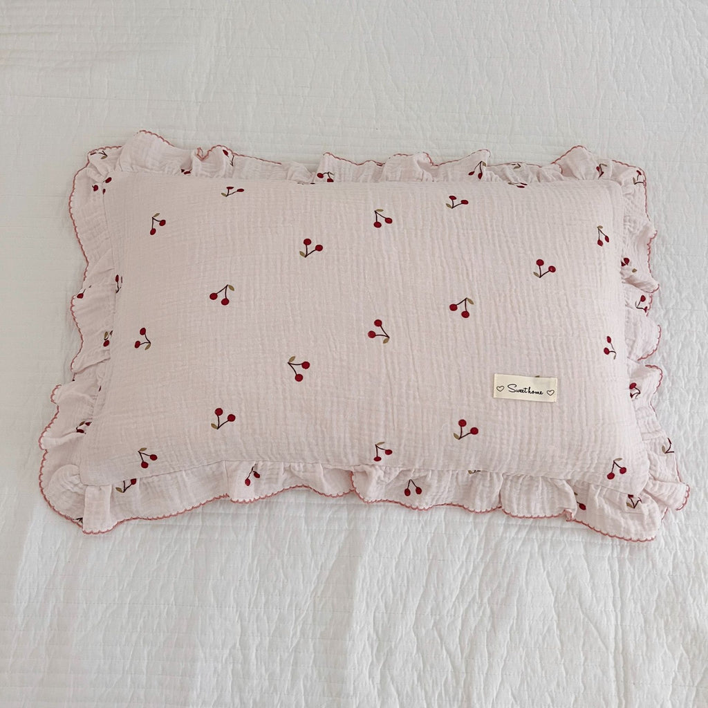 Coussin en coton floral de style coréen Gauze