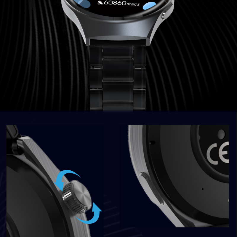 SENBONO V19 Hommes d'affaires Smart Watch Réponse Appel de fréquence cardiaque Water Proof Sports Fitness Sma