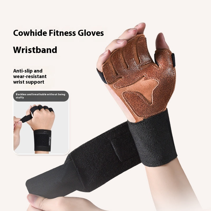 Gants antidérapants pour le fitness de la vache