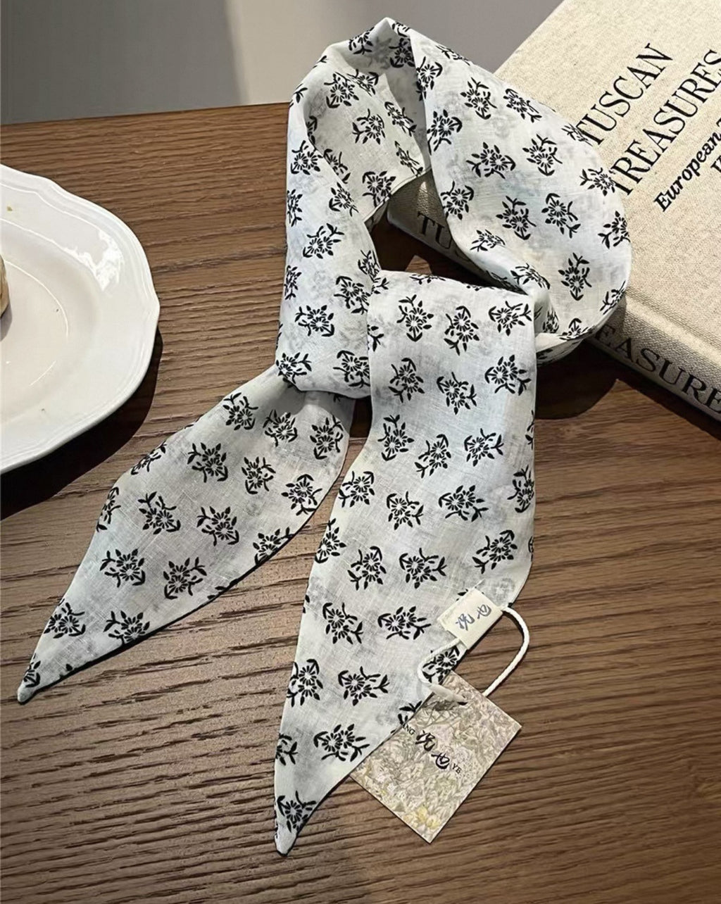 Écharpe de cou de style vintage chic polyvalente