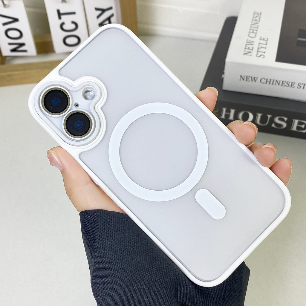 JD Magnetic Matte Phone Case Tout inclus résistant à la chute