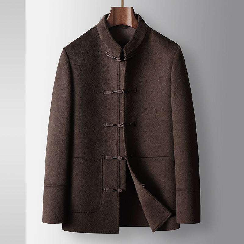 Veste chaude en laine pour hommes en manteau de laine chinois