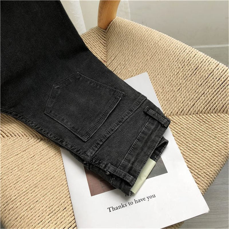 Escalade, stretchy, collant noir et gris Jeans pour femmes