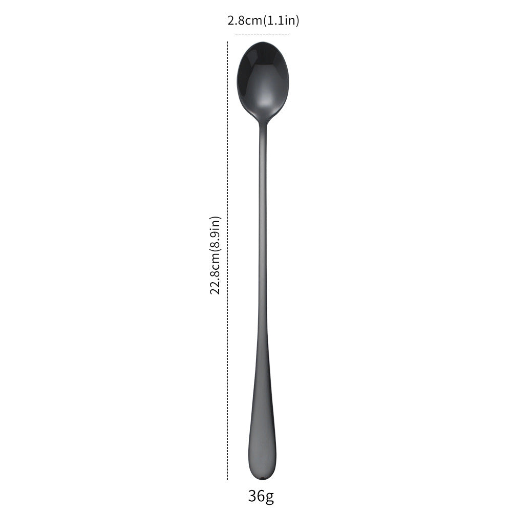 23cm Long-handled Stainless Steel Ice Scoop