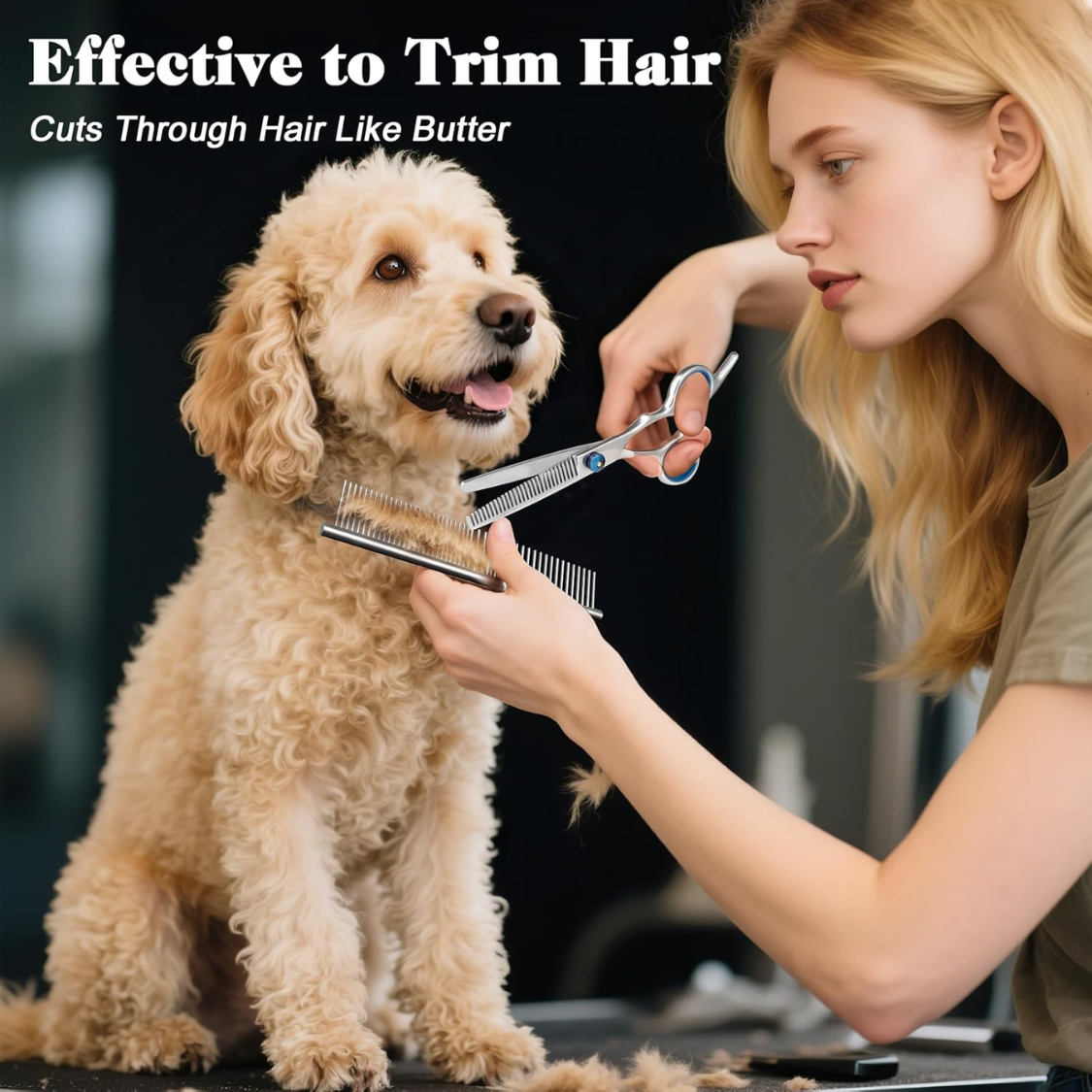 Kit de ciseaux pour chat de chien 4 en 1 professionnel avec conseils de sécurité