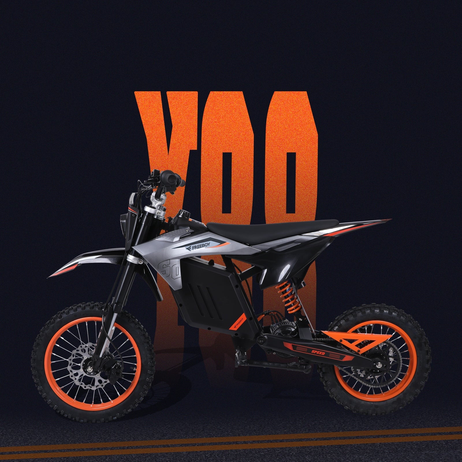 Y88 14 pouces Roue hors route moto électrique avec moteur de puissance 3000W
