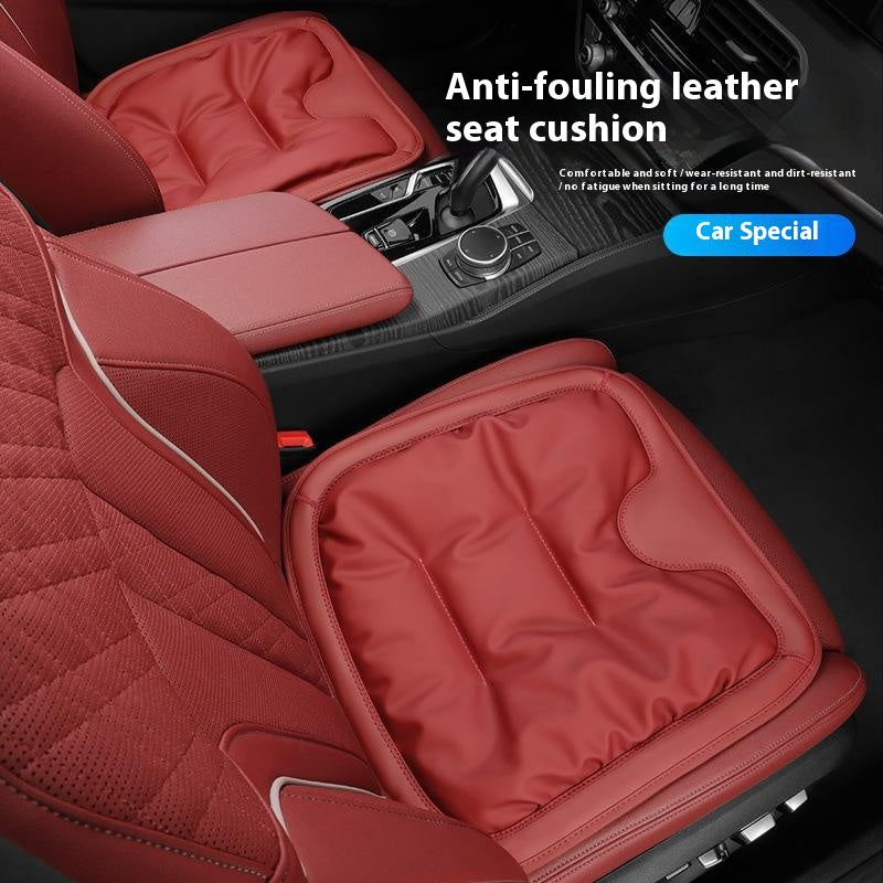 Coussin de siège auto en cuir anti-salissure Hiver Ensemble de trois pièces