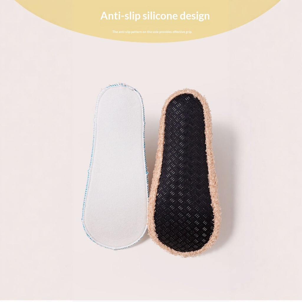 Chaussettes de sol doublées de polaires Chaussures et chaussettes intérieures non glissantes