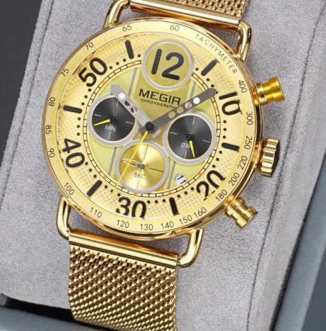 Montre Quartz pour hommes d'affaires mode