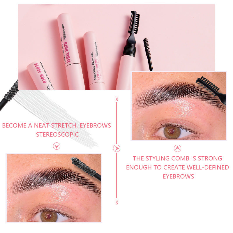 Européen et américain double-tête avec sourcils sourcils sourcils sourcils cheveux styling crème couleurs
