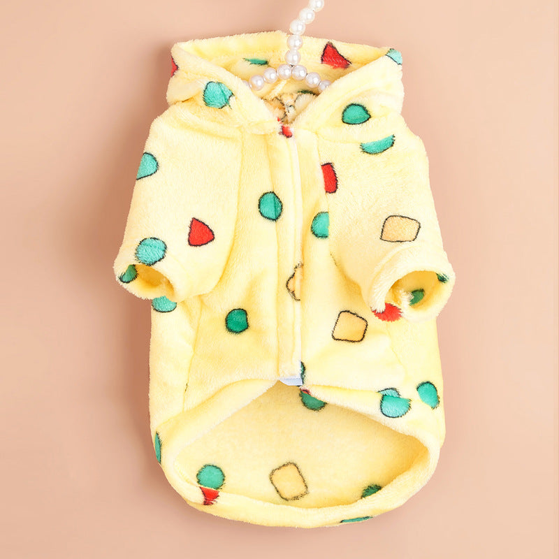 Manteau en peluche chaude pour petits chiens
