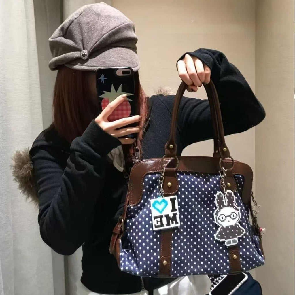 Sac retro Polka-Dot Preppy-Style