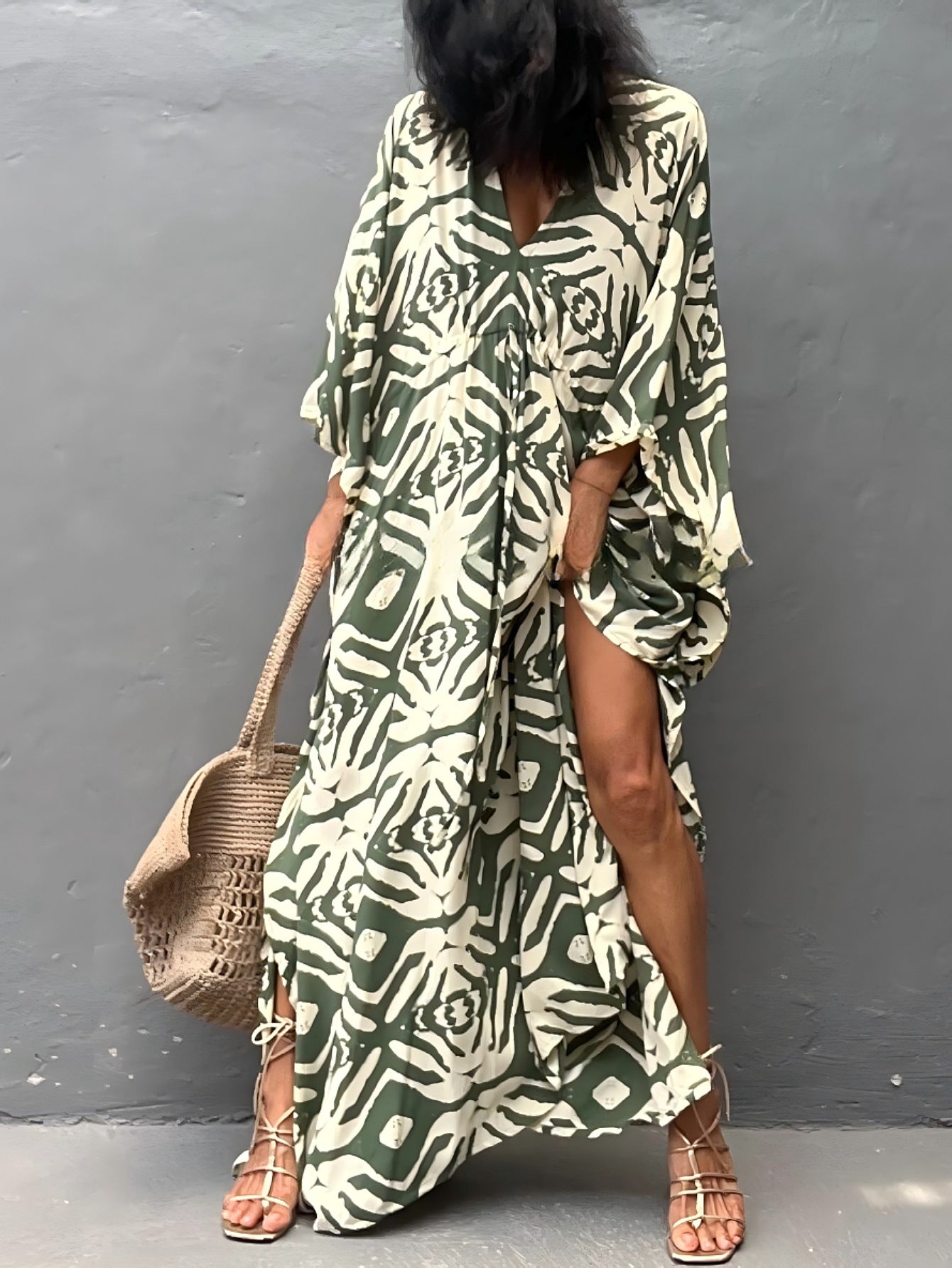 Drawstring Beach Cover-up Sun Protection Vêtements Blouse