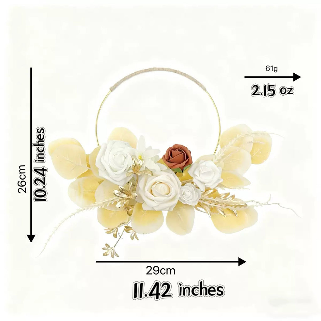 Décor de boucle florale artificielle pour les mariages