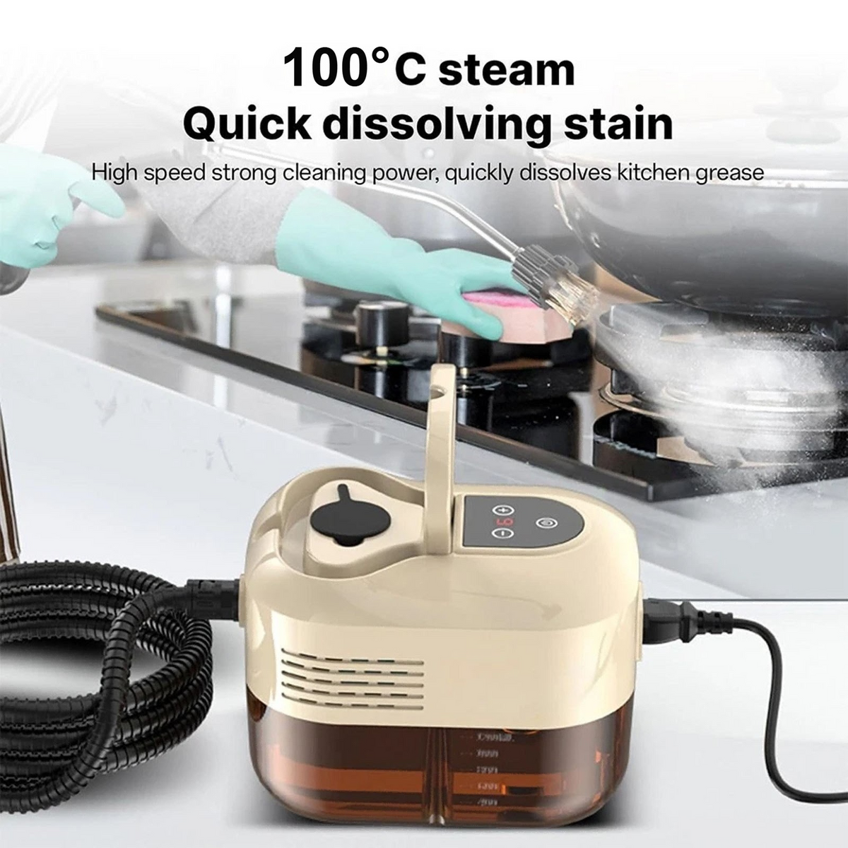 1500W Nettoyeur de vapeur à main haute pression à la maison nettoyage de voiture