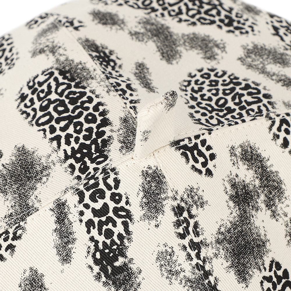 Mode Retro Gradient Leopard Imprimé Chapeau avec un Beret Top. Style de fille de style coréen
