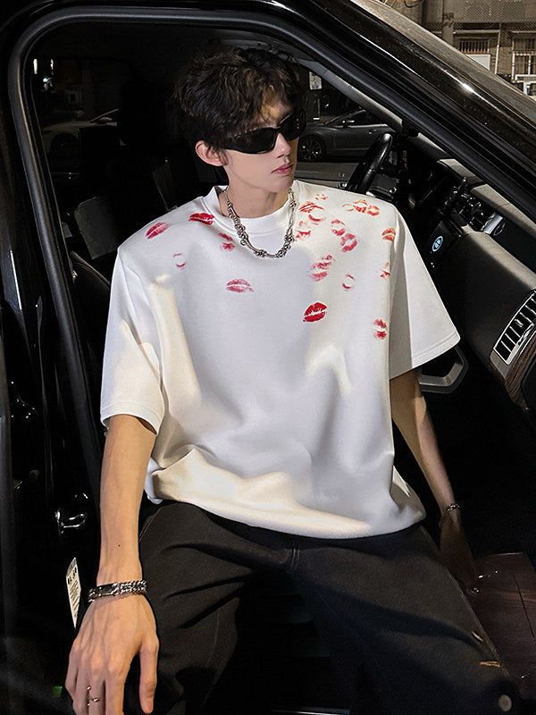 T-shirt à manches courtes pour homme structure et tendance avec un Loo