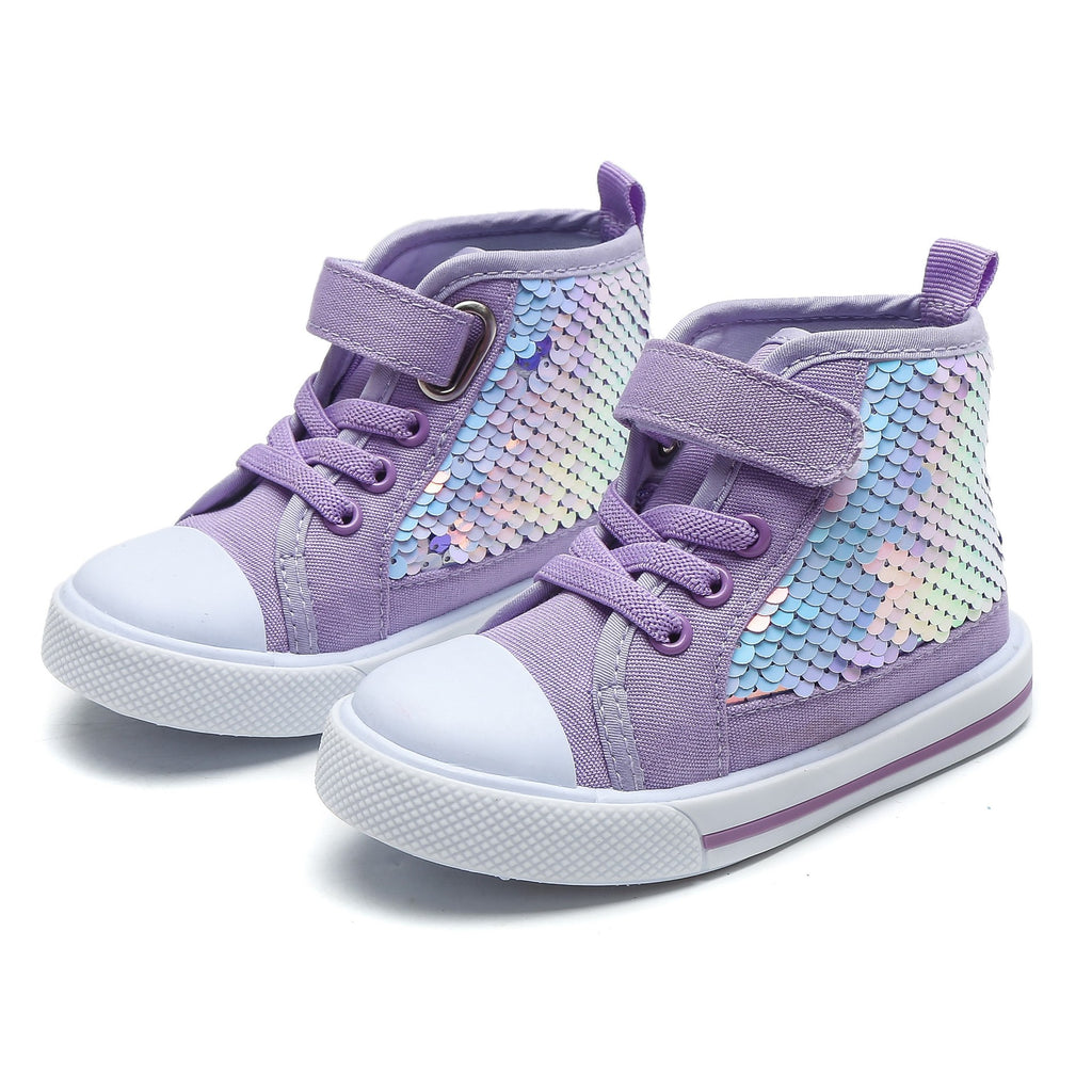 Chaussures en Toile pailletée tendance haut de gamme pour enfants