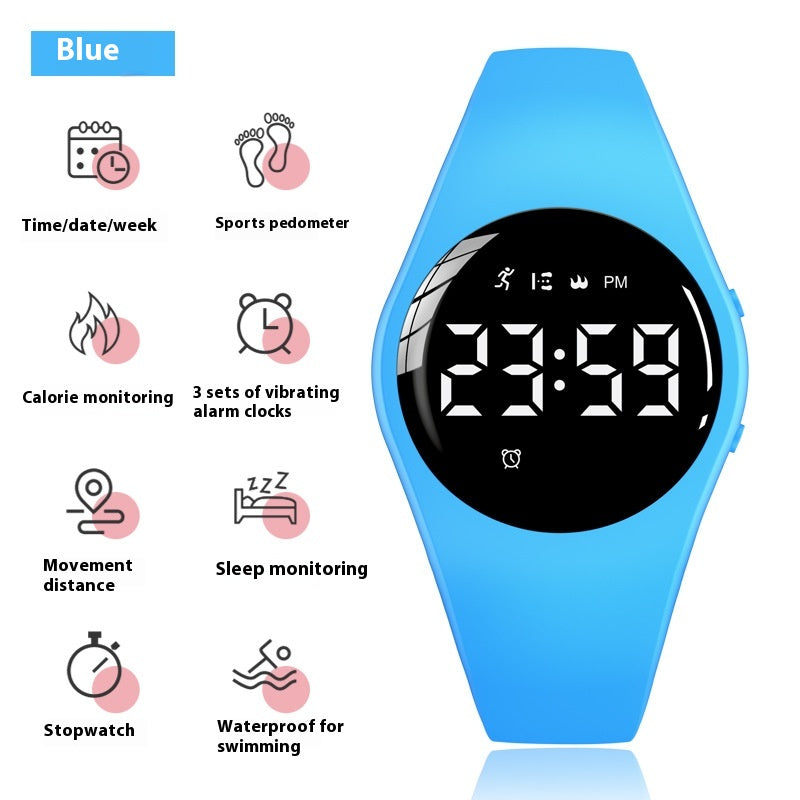 Simple Imperméable Vibration Alarm Clock Middle School Student Sports Watch