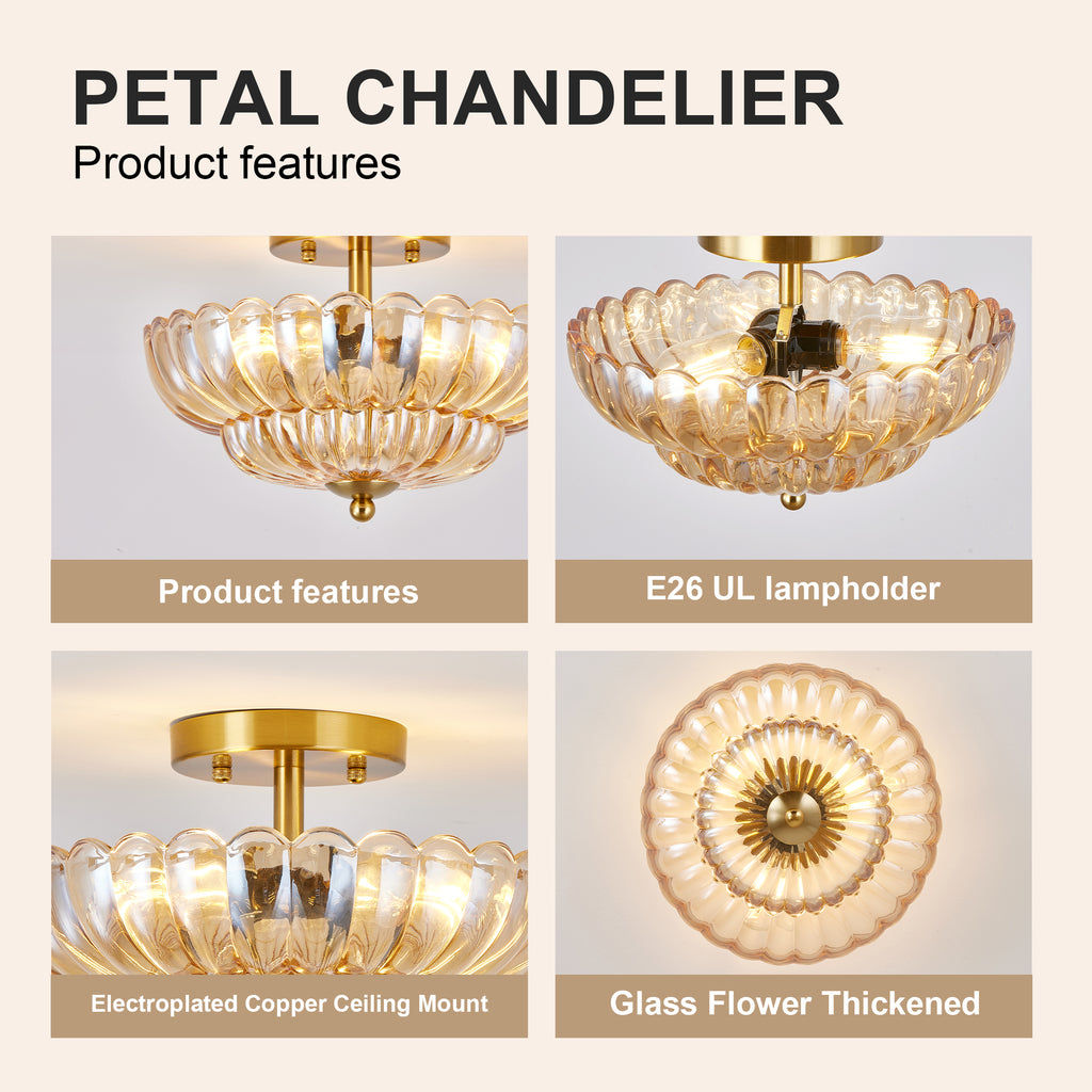 11.8 pouces Semi Flush Mount Plafond lumière