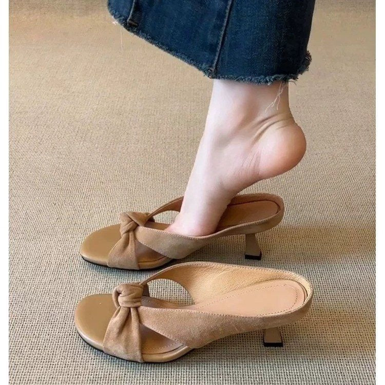Sandales de vacances Twist Knot Cross pour femmes