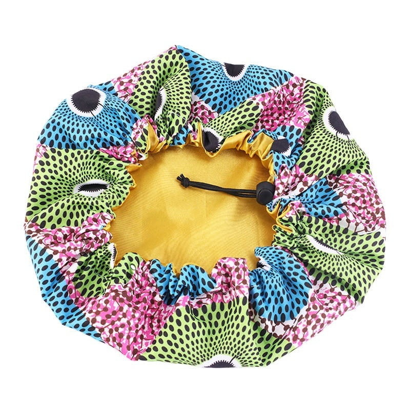 Chapeau rond double couche imprimé