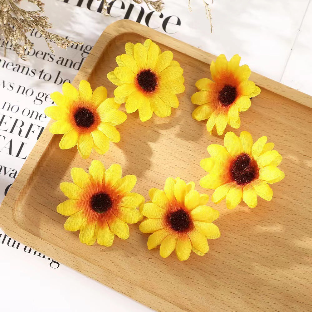 Simulation créative Clip de cheveux de tournesol