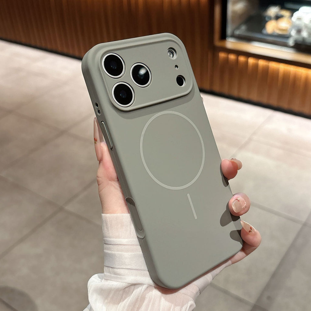 Applicable à 17 Fine Circle Magnetic Phone Case Silicone liquide