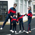 Port de parent-enfant et costume de sport