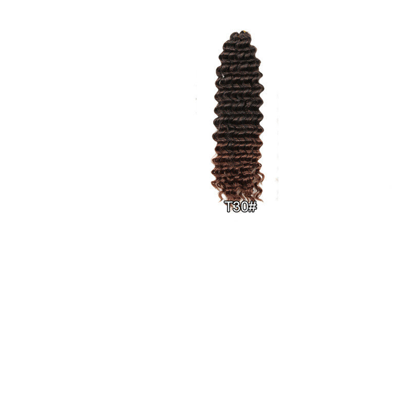 African Wig 22 pouces Twist Water Wave Pattern