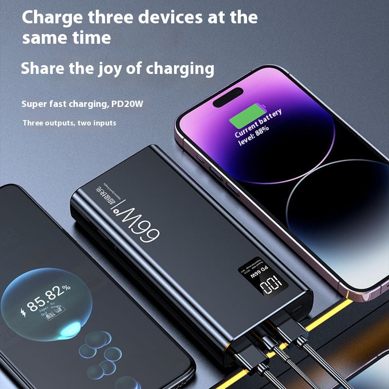 3C Certified Large Capacity 50000mAh 66W Super Fast Charge 20000mAh10000 Power Bank