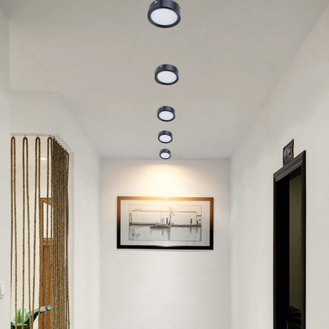 Plafond non perforé à montage noir Diffuse Hallway Plafond Lumière