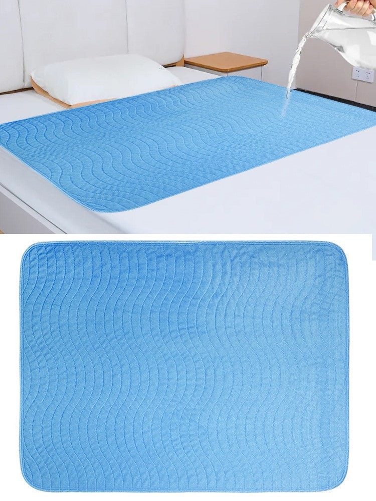 Feuilles de protection pour lits lavables à l'incontinence bleue - Haute absorption réutilisable