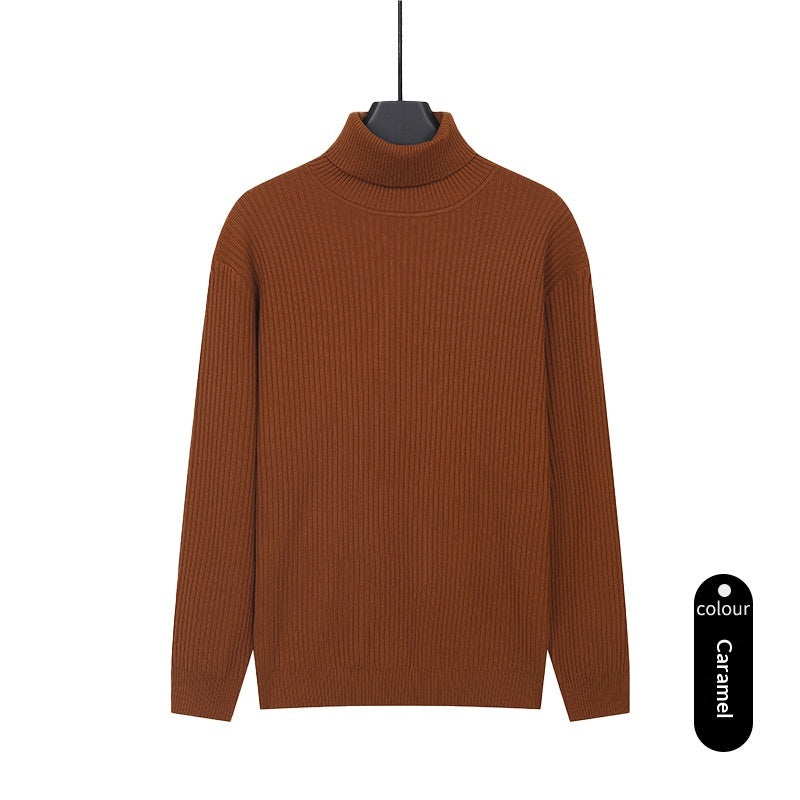 Pull en col roulé, enroulé