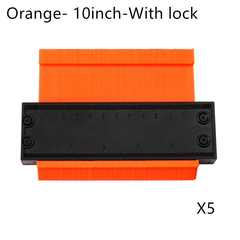 5 10 pouces modèle Contour Gauge Mesure plastique Contour Gauge Tuiles Duplicateurs Edge Sha