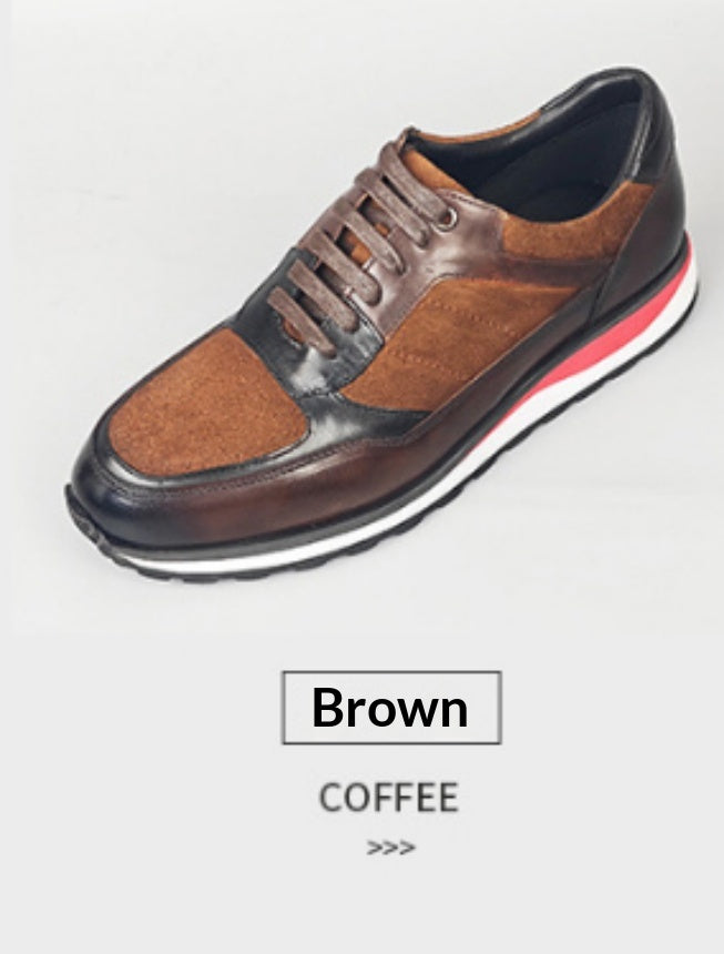 Chaussures en cuir britannique casual style rétro