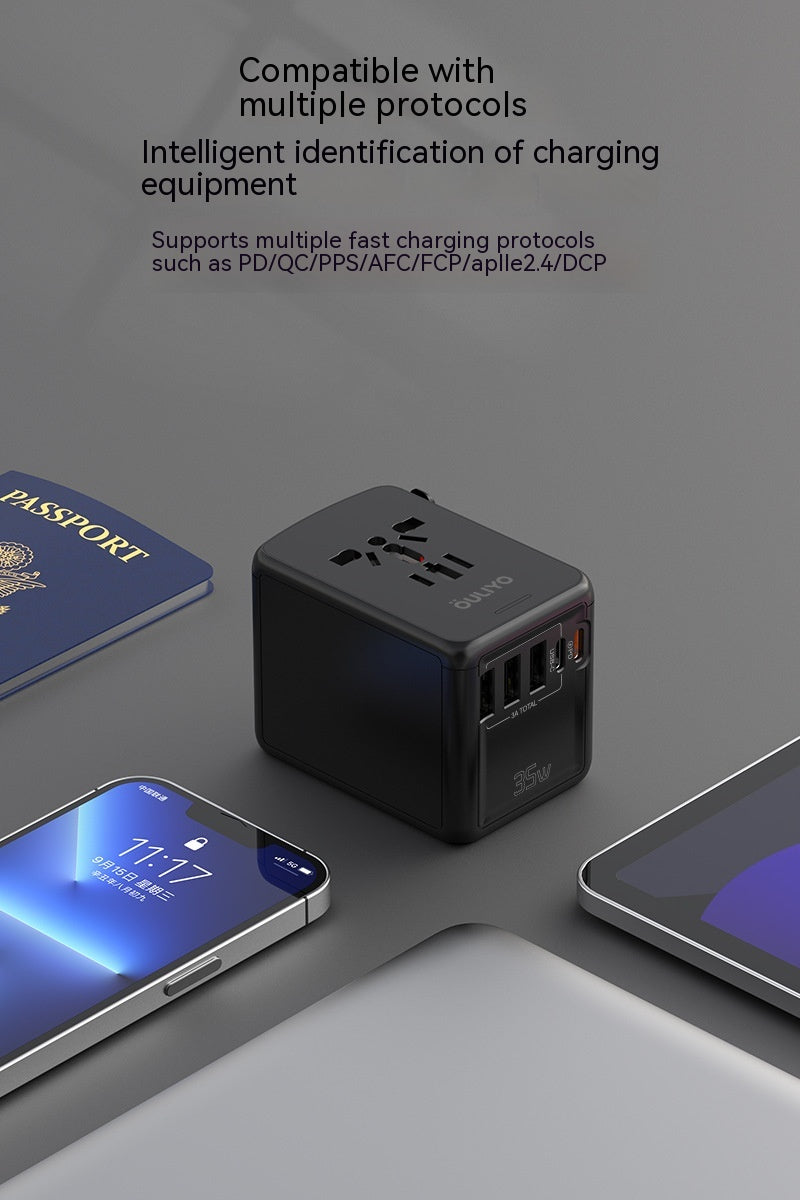 Prise universelle de conversion de voyage internationale double C