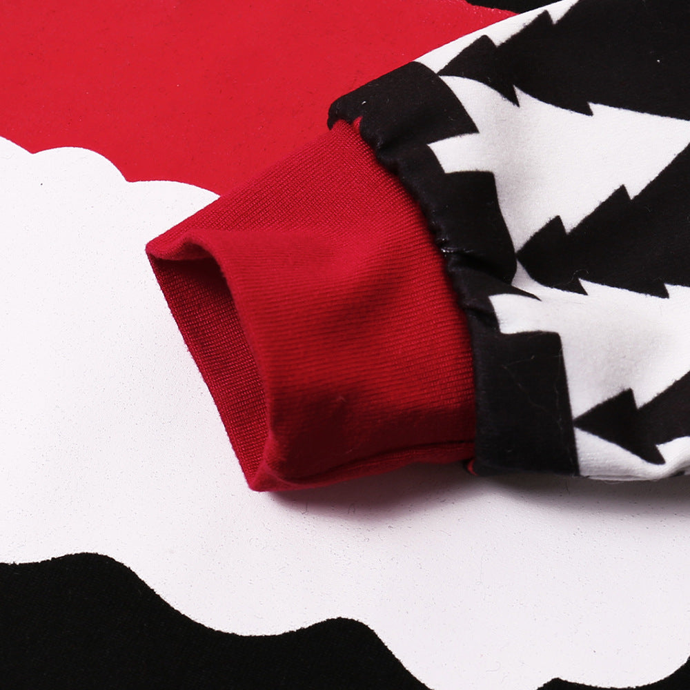 Chapeau de Noël imprimé costume de Noël maison porter pyjama parent-enfant