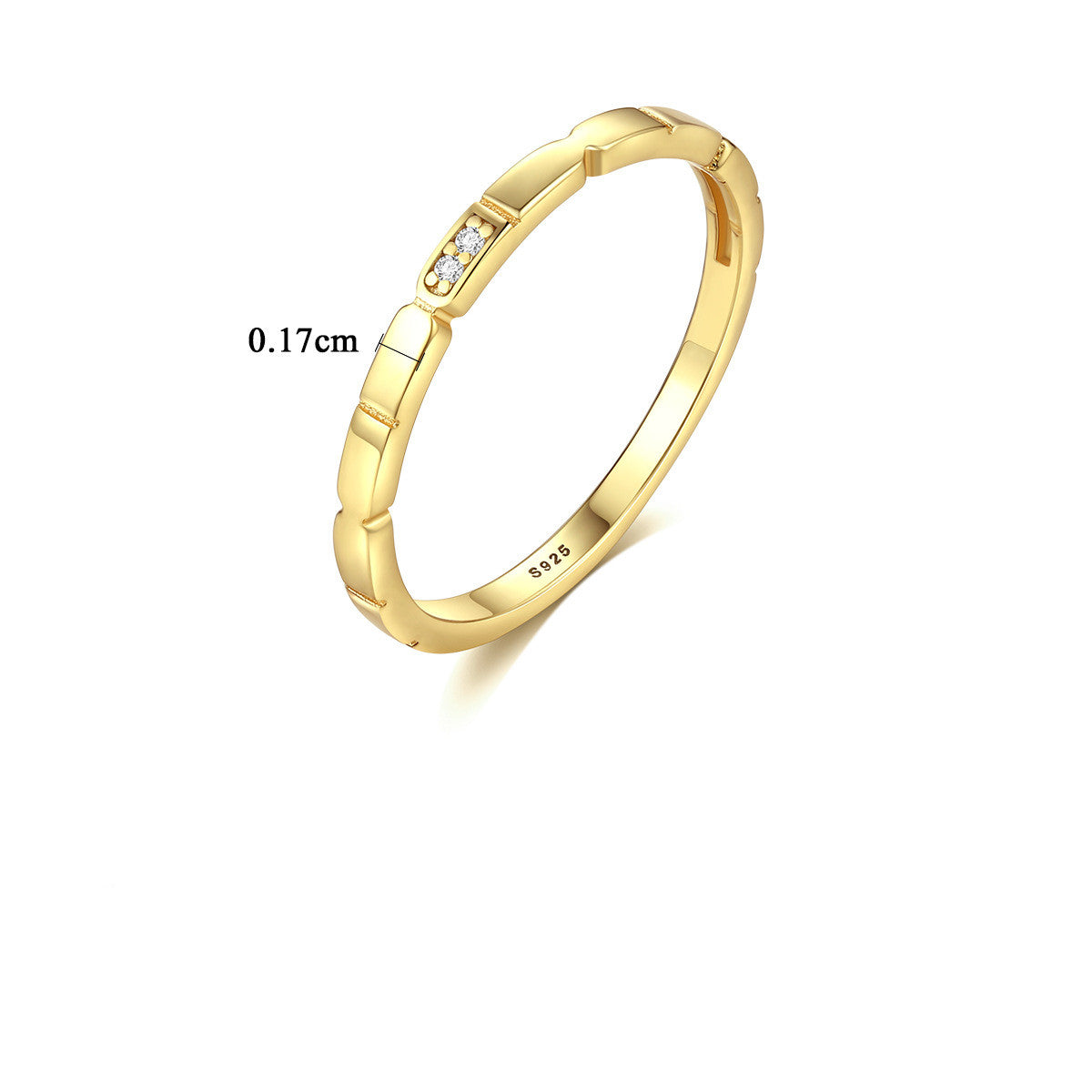 Bijoux coréen en argent de mode en zircon rond