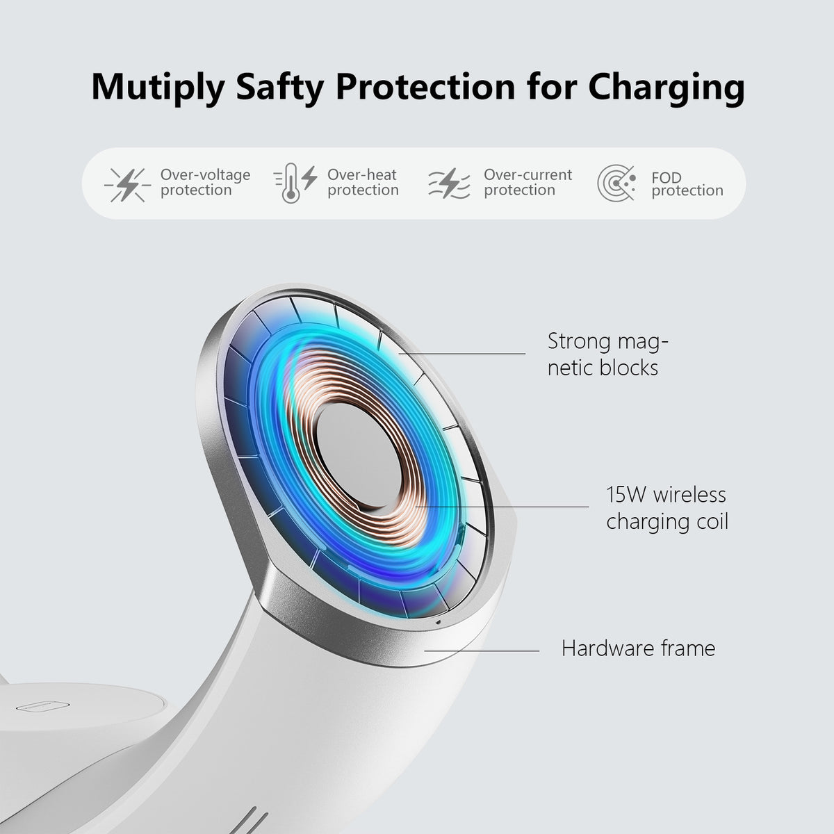 Little Moon Wireless Charger Wake-up Ambient Light