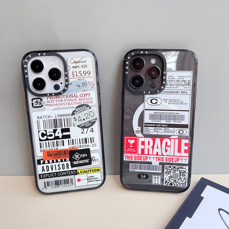 Étiquette fragile Étui de téléphone magnétique résistant à la chute
