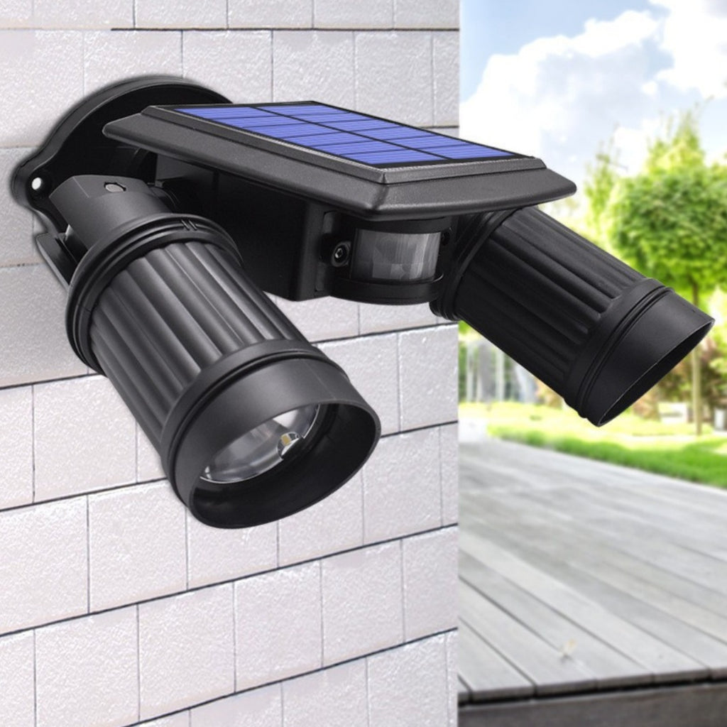 400 lumens COB LED dual-head solar light