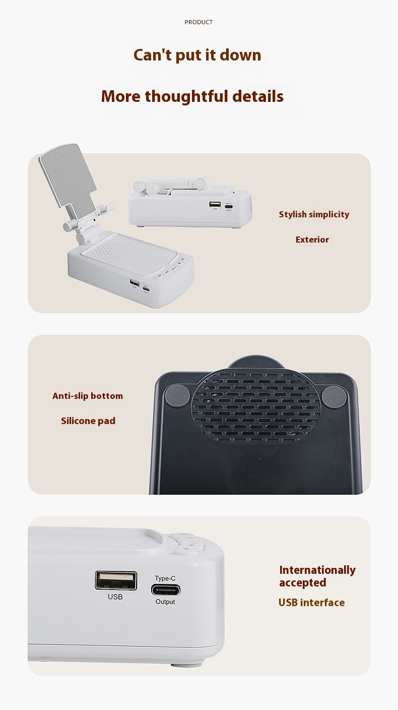 Tablette multifonctionnelle et support de téléphone Audio compatible Bluetooth