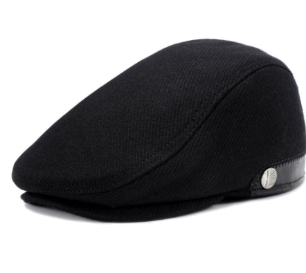 Woolen Beret Herringbone Pattern réglable